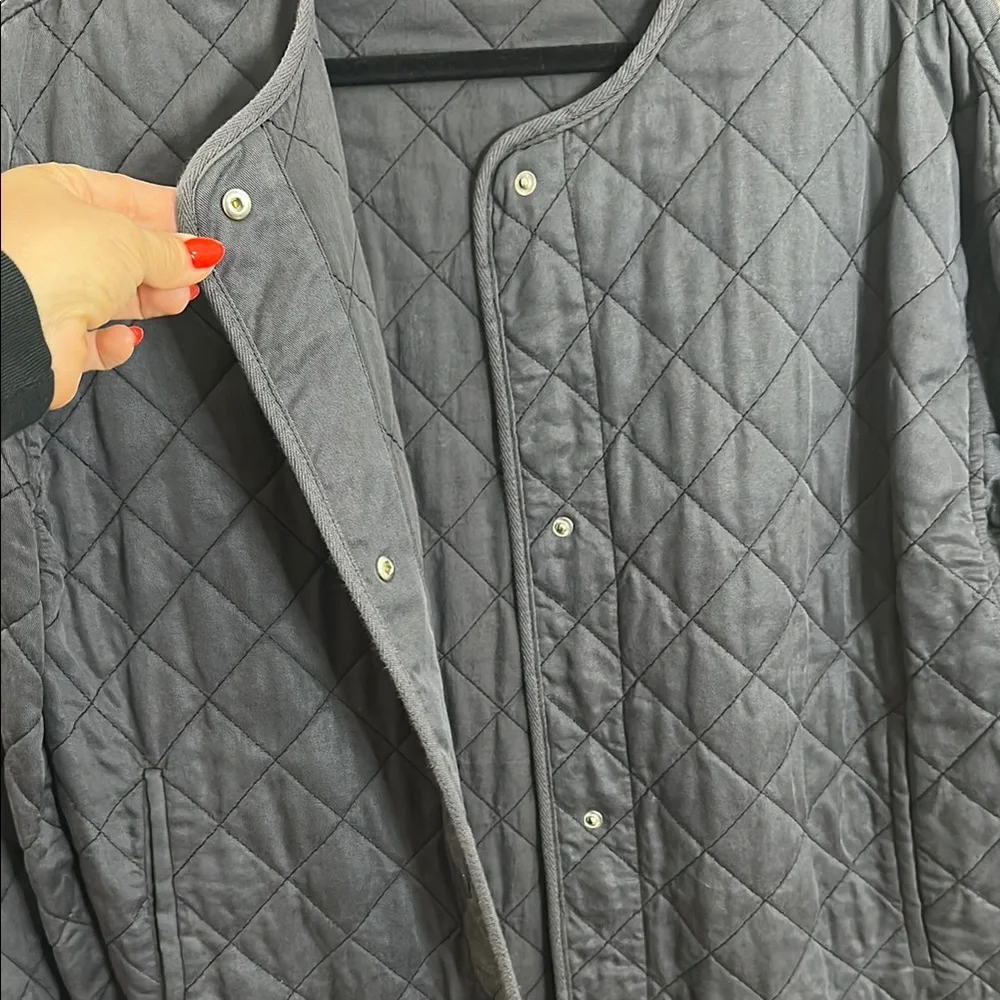Aritzia Wilfred Frey Gray/blue Quilted jacket - Picture 4 of 5